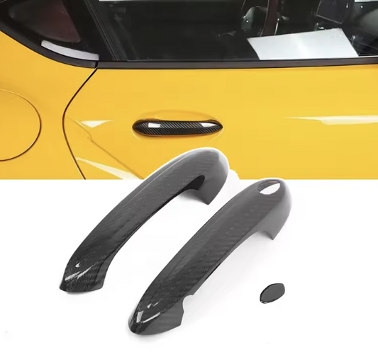 Carbon Fiber Exterior Door Handle Cover Trim – Toyota GR Supra A90 MK5