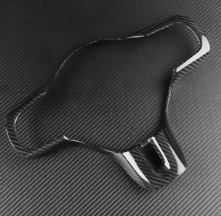 Carbon Fiber Steering Wheel Trim Cover – For Mitsubishi EVO X
