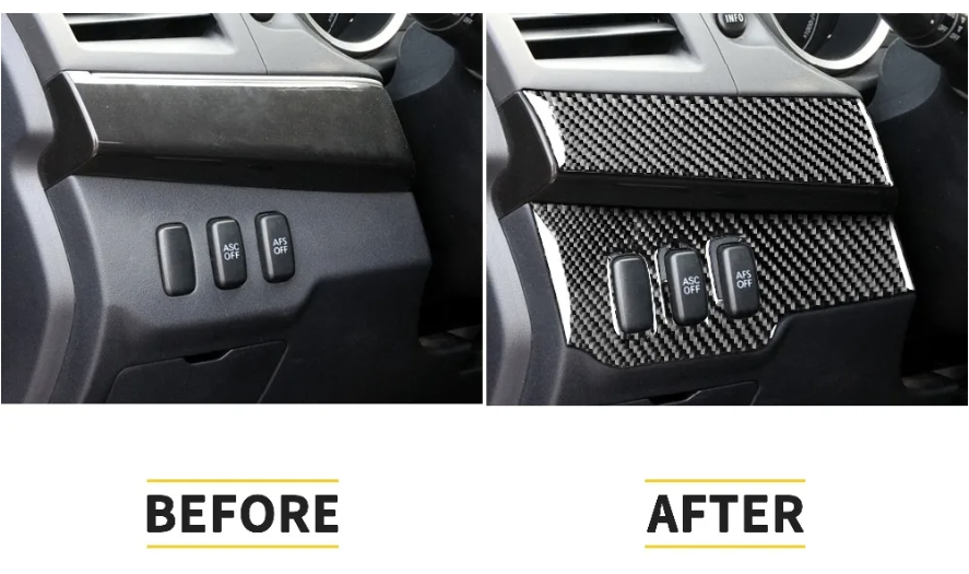 Carbon Fiber Driver Side Dash Trim Cover – For Mitsubishi Lancer EVO X