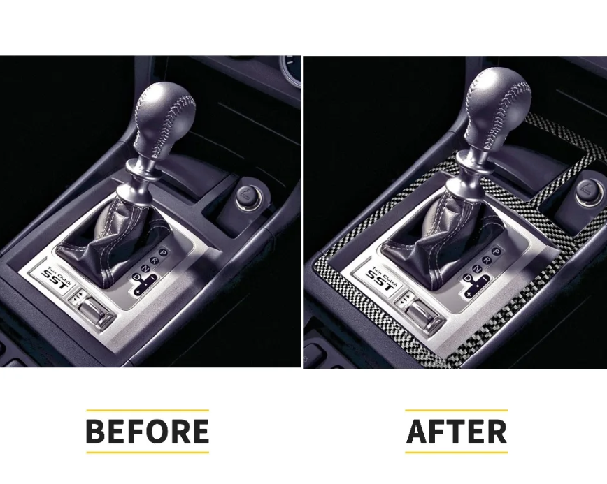 Carbon Fiber Center Console Trim Cover Set – For Mitsubishi Lancer EVO X