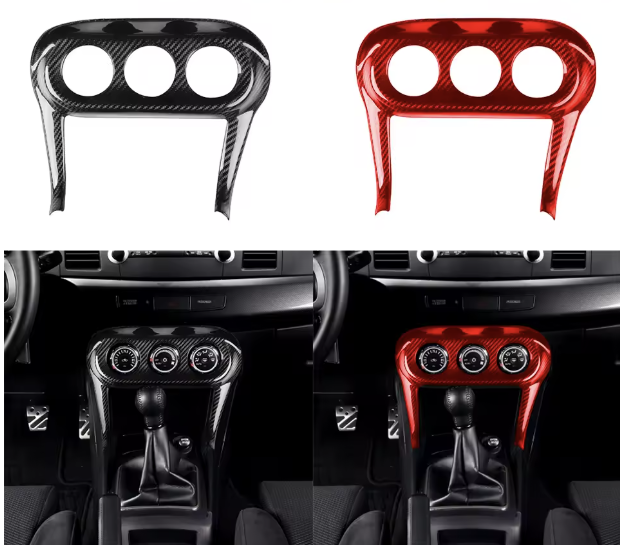 Carbon Fiber Climate Control Trim Cover – For Mitsubishi Lancer EVO X