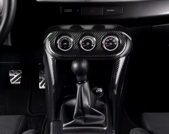 Carbon Fiber Climate Control Trim Cover – For Mitsubishi Lancer EVO X