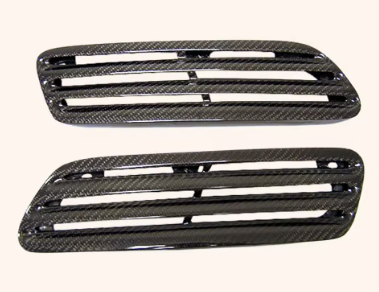 OE-Style Carbon Fiber Hood Air Vents – For Mitsubishi Lancer EVO X