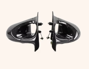 Carbon Fiber KZ Style Side Mirror Replacements – For Mitsubishi Lancer EVO X