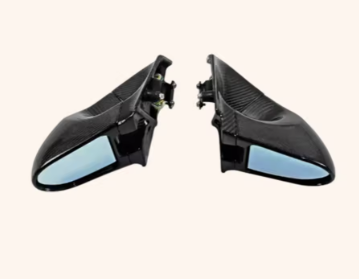 Carbon Fiber KZ Style Side Mirror Replacements – For Mitsubishi Lancer EVO X