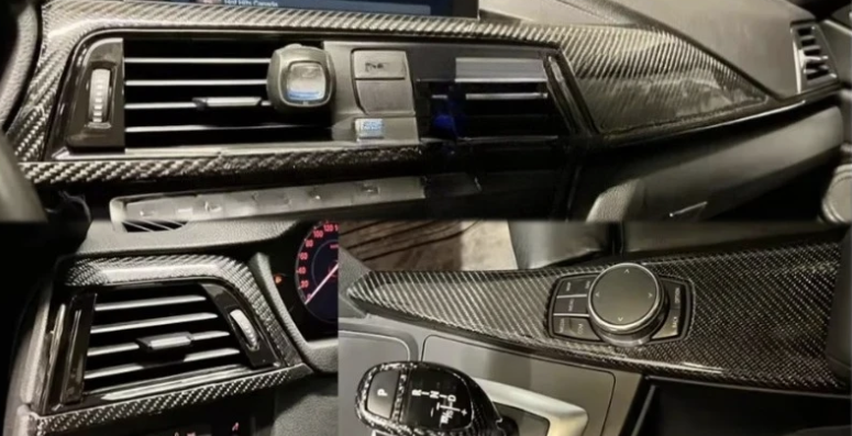Carbon Fiber Dashboard & Interior Trim Set (LHD) for BMW