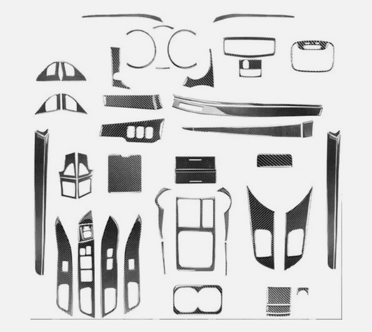 60PCS Carbon Fiber Interior Trim Kit – For Mitsubishi Lancer EVO 2008–2016