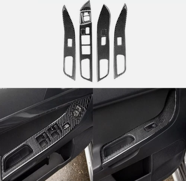 60PCS Carbon Fiber Interior Trim Kit – For Mitsubishi Lancer EVO 2008–2016