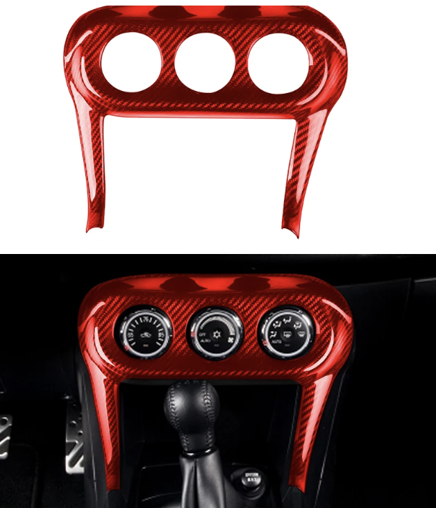 Carbon Fiber Climate Control Trim Cover – For Mitsubishi Lancer EVO X