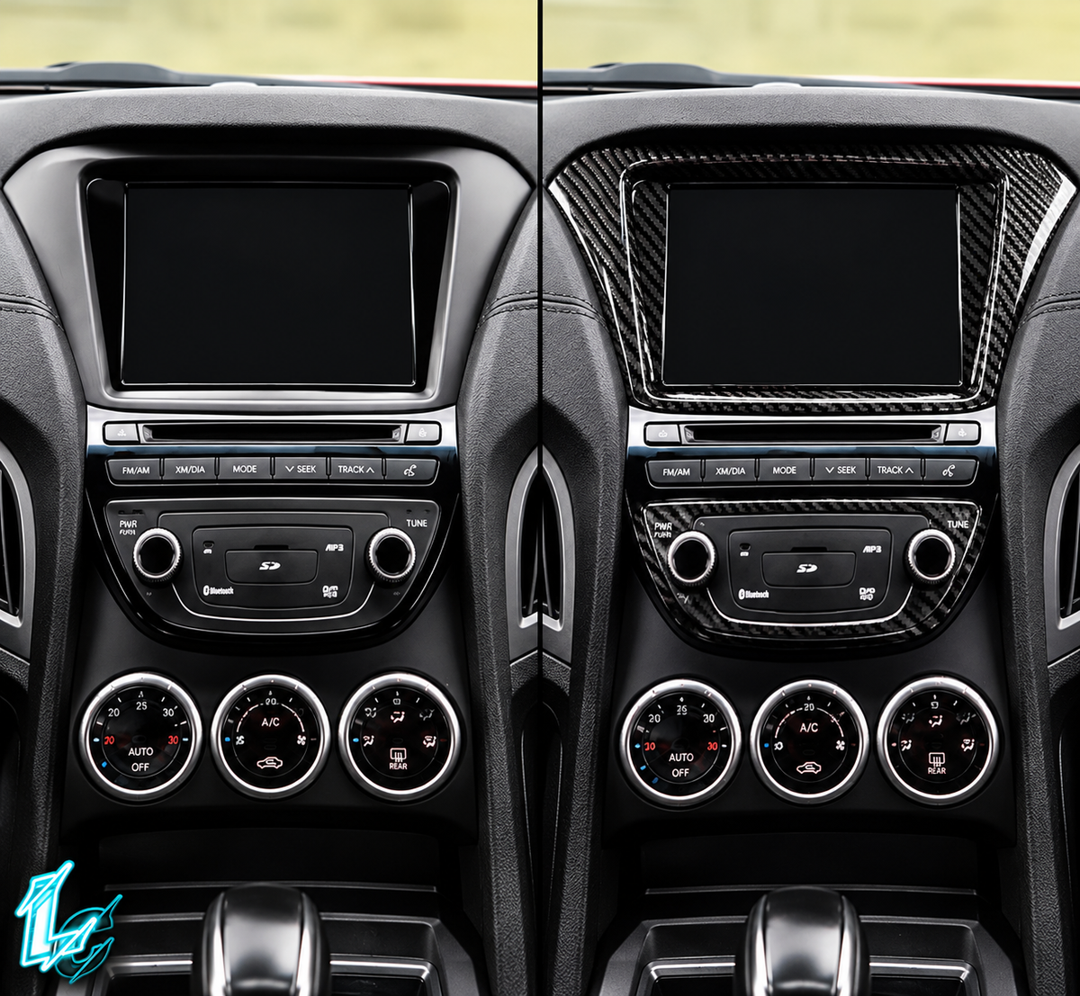 Hyundai Genesis Coupe Carbon Fiber Multimedia Surround Trim (2013–2016)