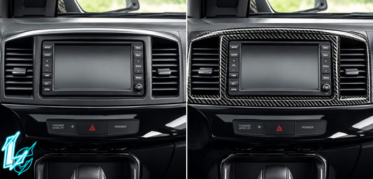 Mitsubishi Evo X Carbon Fiber Radio & Navigation Trim (2008–2015)