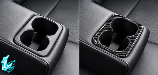 Mitsubishi Evo X Carbon Fiber Rear Cupholder Trim (2008–2015)