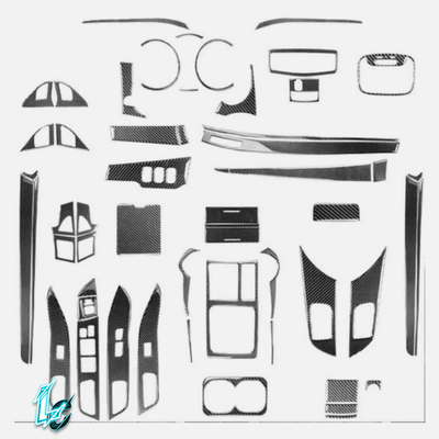 Mitsubishi Lancer EVO 2008–2016- 60PCS Carbon Fiber Interior Trim Kit