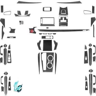 Honda Civic 11th Gen (2022–2025) 72pc-Full Carbon Fiber Interior Trim Set