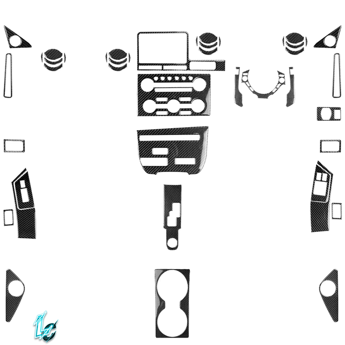 Nissan GT-R R35 Carbon Fiber Interior Trim Kit, 32pc (2008–2016)