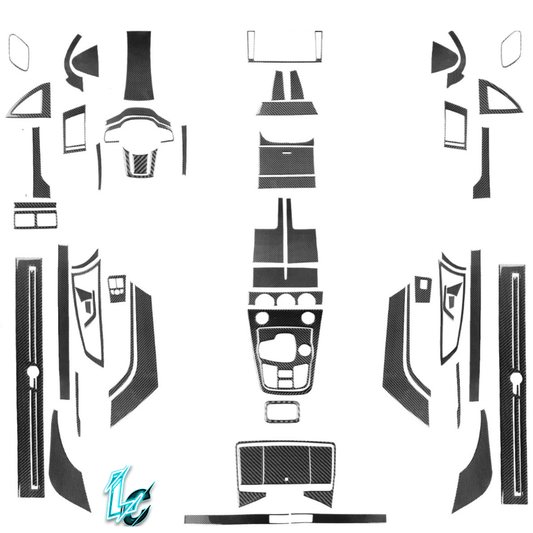Jaguar F-Type (2013-2024) 70 Pcs Carbon interior Set