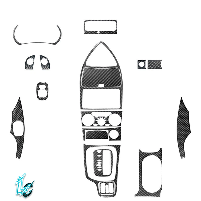 Toyota Celica Carbon Fiber Interior Trim Kit, 33pc (2000–2005)