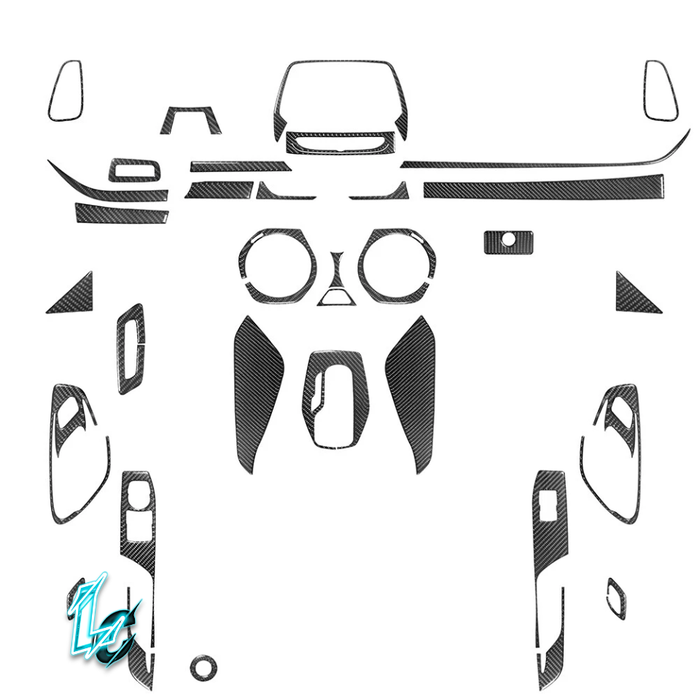 Chevrolet Camaro Carbon Fiber Interior Trim Kit, 34pc (2016–2022)