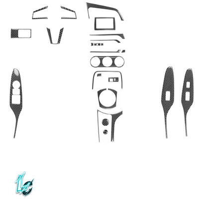 Mazda MX-5 Miata ND 2016–2023- 10PCS Carbon Fiber Door & Interior Trim Set