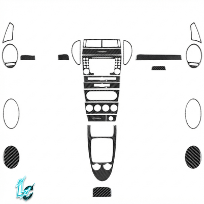 Mercedes-Benz SLK R171 2004–2010- 23PCS Carbon Fiber Central Control & Gear Shift Kit