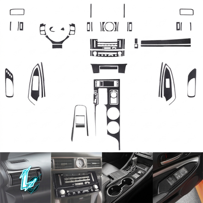 Lexus RC300/RC350 Carbon Fiber Interior Trim Kit, 54pc (2015–2020)