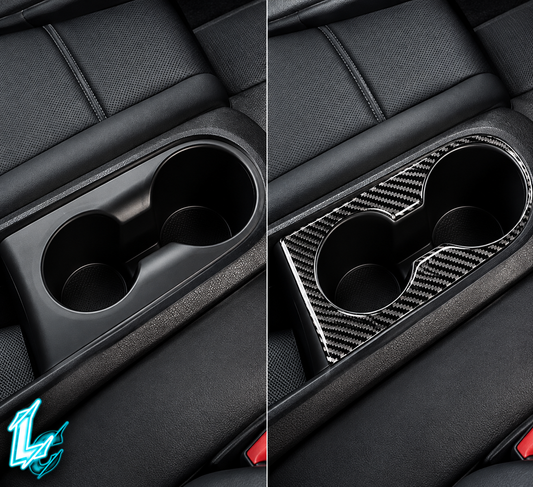 Hyundai Veloster/Veloster N Carbon Fiber Rear Cup Holder Trim (2019–2022)