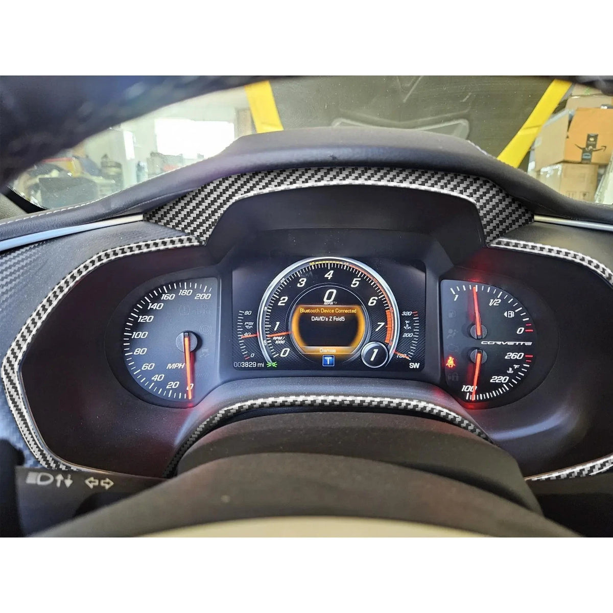 Corvette C7 Carbon Fiber Interior Trim Kit, 50pc