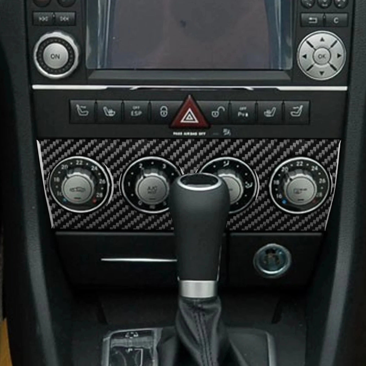 Mercedes SLK R171 Carbon Fiber Interior Trim Kit, 23pc (2004–2010)