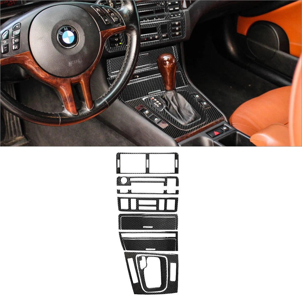 BMW E46 Carbon Fiber Interior Trim Kit, 40pc