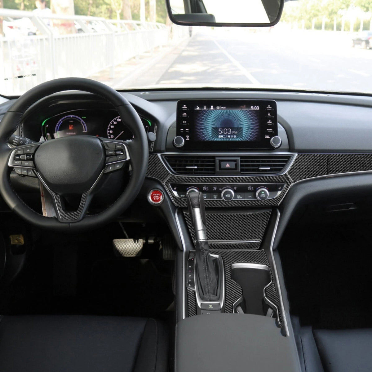 Honda Accord 10th Gen 2018+- 14PCS Real Carbon Fiber Full Interior Dash Trim Kit